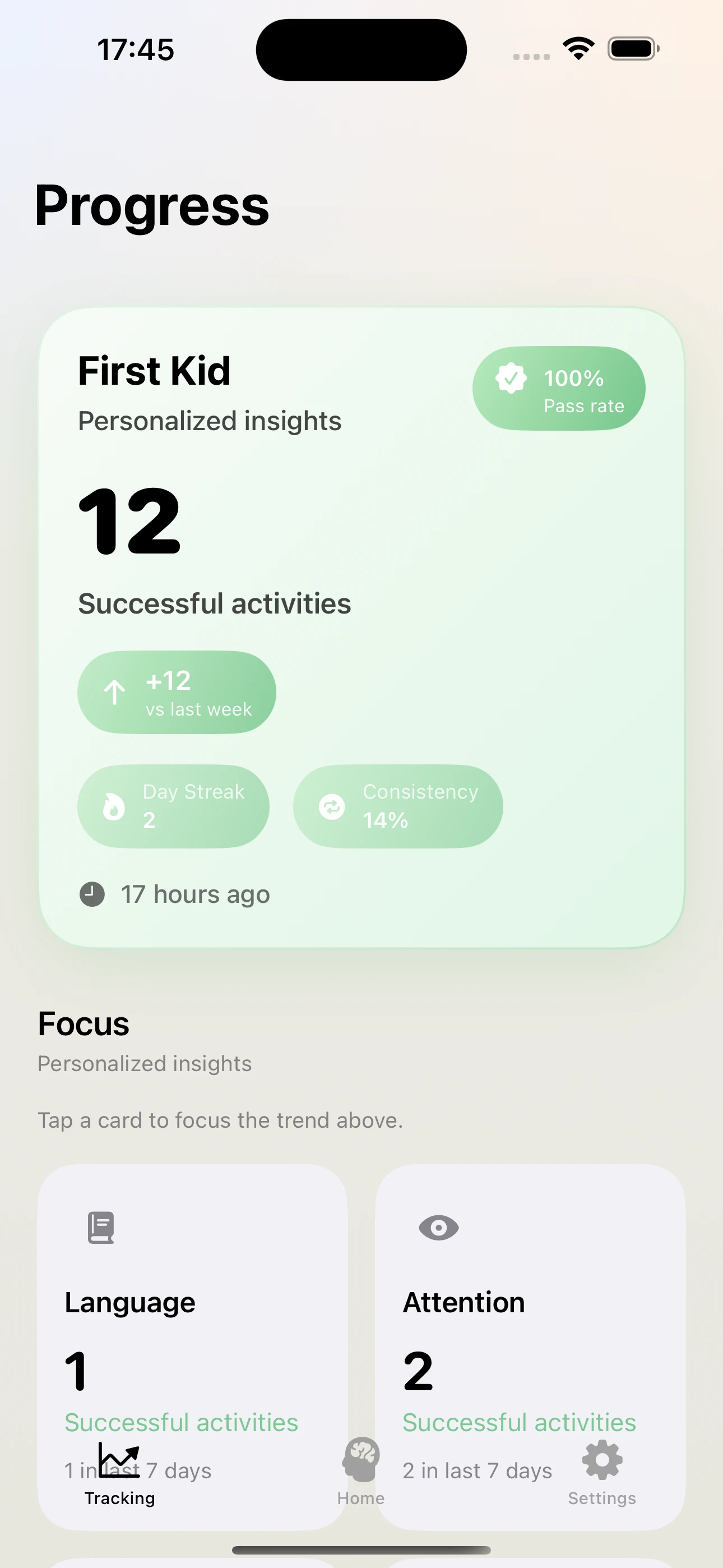 Analysis screen preview (portrait)